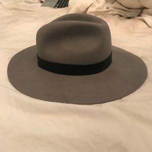 TOPSHOP gray felt hat